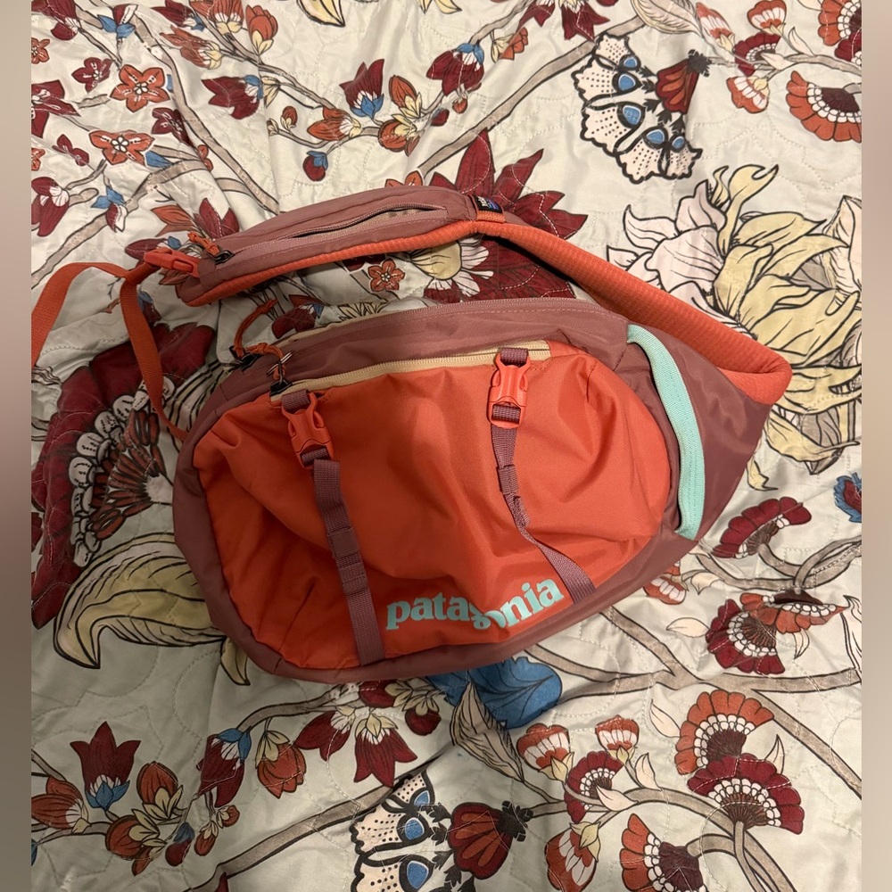 Patagonia Women's 8L Vibrant Orange and Red Travel Bag